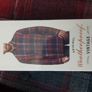 Men's weatherproof flannel shirt color cranberry(9)